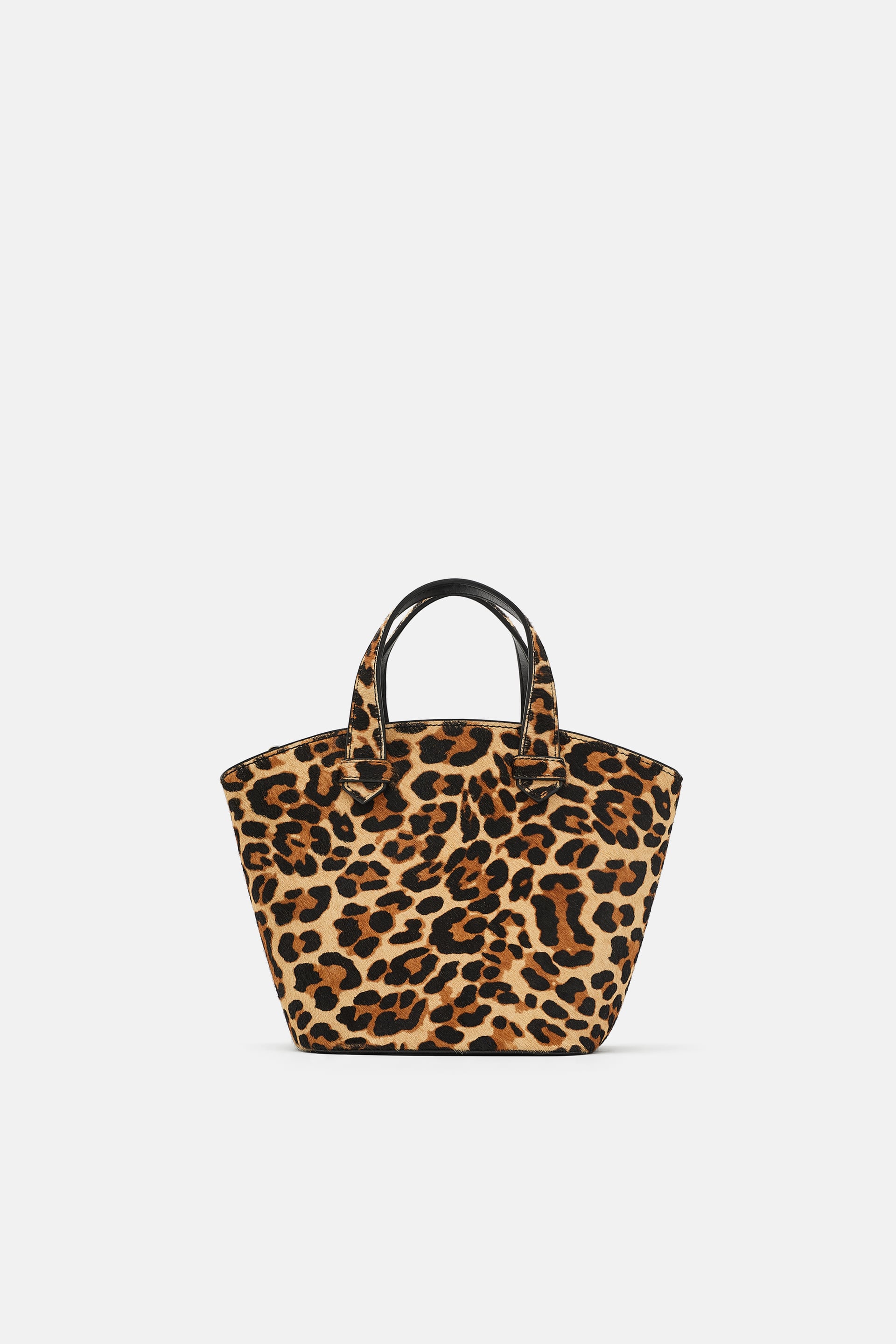 zara leopard bag